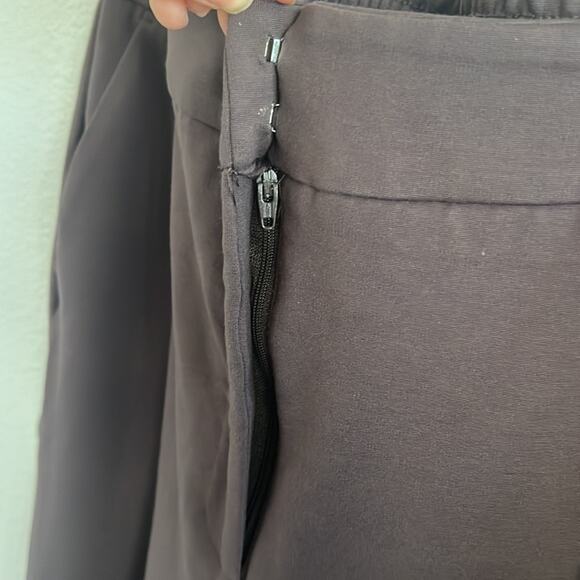 NWT Nordstrom RDI Chocolate Brown Wide Leg Stretch Pants Dress Pant Large - Picture 6 of 8